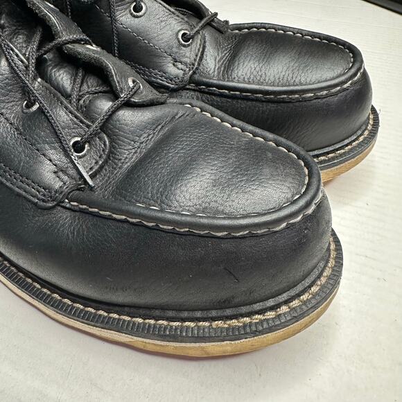 Sz 11 Irish Setter Ashby 6″ Black Leather Safety Toe Work Construction Boot Y2k - Picture 2 of 10